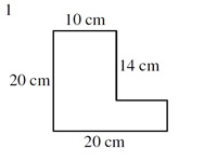 Area of Composite shapes 1